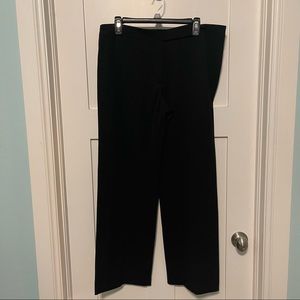 Escada German size 40 or US size 10 black 100% new wool wide leg trousers!